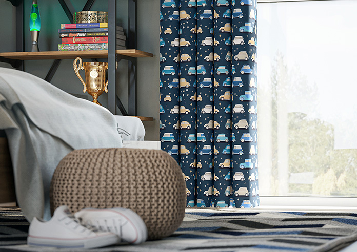 Roadtrip, Navy Blue - Made to Measure Curtains - Image 5